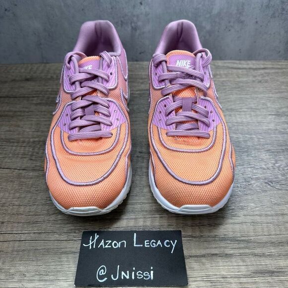 Nike~Women’s~Air Max 90 Ultra 2.0 BR Orange/Pink Running Shoes~Size 8.5 - Picture 3 of 8